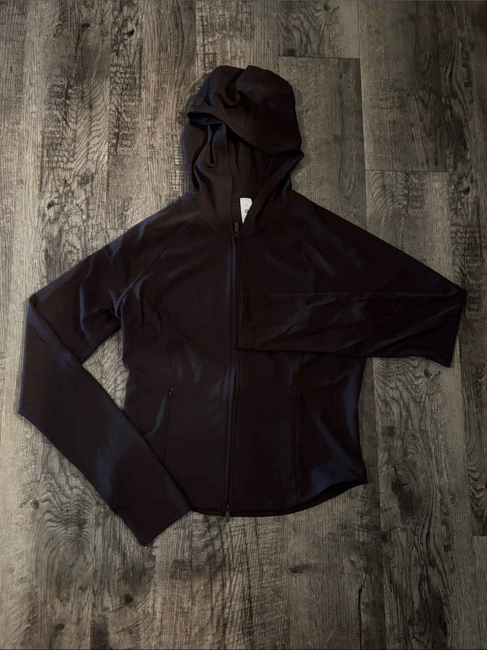 Lululemon WunderTrain Full Zip Jacket with Hood - Brown - Size 10